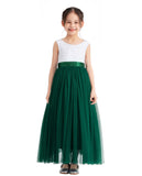 Flower Girl Color Dresses Scalloped Lace Back Special Occasions for Pageants Junior Bridesmaids 207R