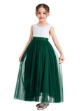 Flower Girl Color Dresses Scalloped Lace Back Special Occasions for Pageants Junior Bridesmaids 207R