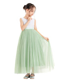 Flower Girl Color Dresses Scalloped Lace Back Special Occasions for Pageants Junior Bridesmaids 207R