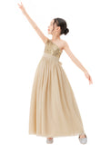 One Shoulder Sequins Chiffon Flower Girl Dress for Special Occasions Photoshoot Ceremonial Gown 328