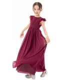 Ruffle Chiffon Flower Girl Dresses for Special Occasions Junior Pageants Communion Baptism Gowns 822