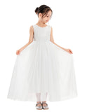 Flower Girl Color Dresses Scalloped Lace Back Pretty Princess Beauty Pageants for Toddlers  207noR