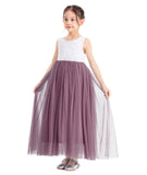 Flower Girl Color Dresses Scalloped Lace Back Pretty Princess Beauty Pageants for Toddlers  207noR