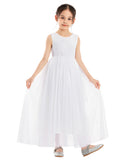 Flower Girl Color Dresses Scalloped Lace Back Pretty Princess Beauty Pageants for Toddlers  207noR