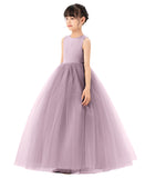 Satin Heart Cutout Tulle Flower Girl Dresses Pretty Princess Ballroom Dance Recital Junior Prom 247