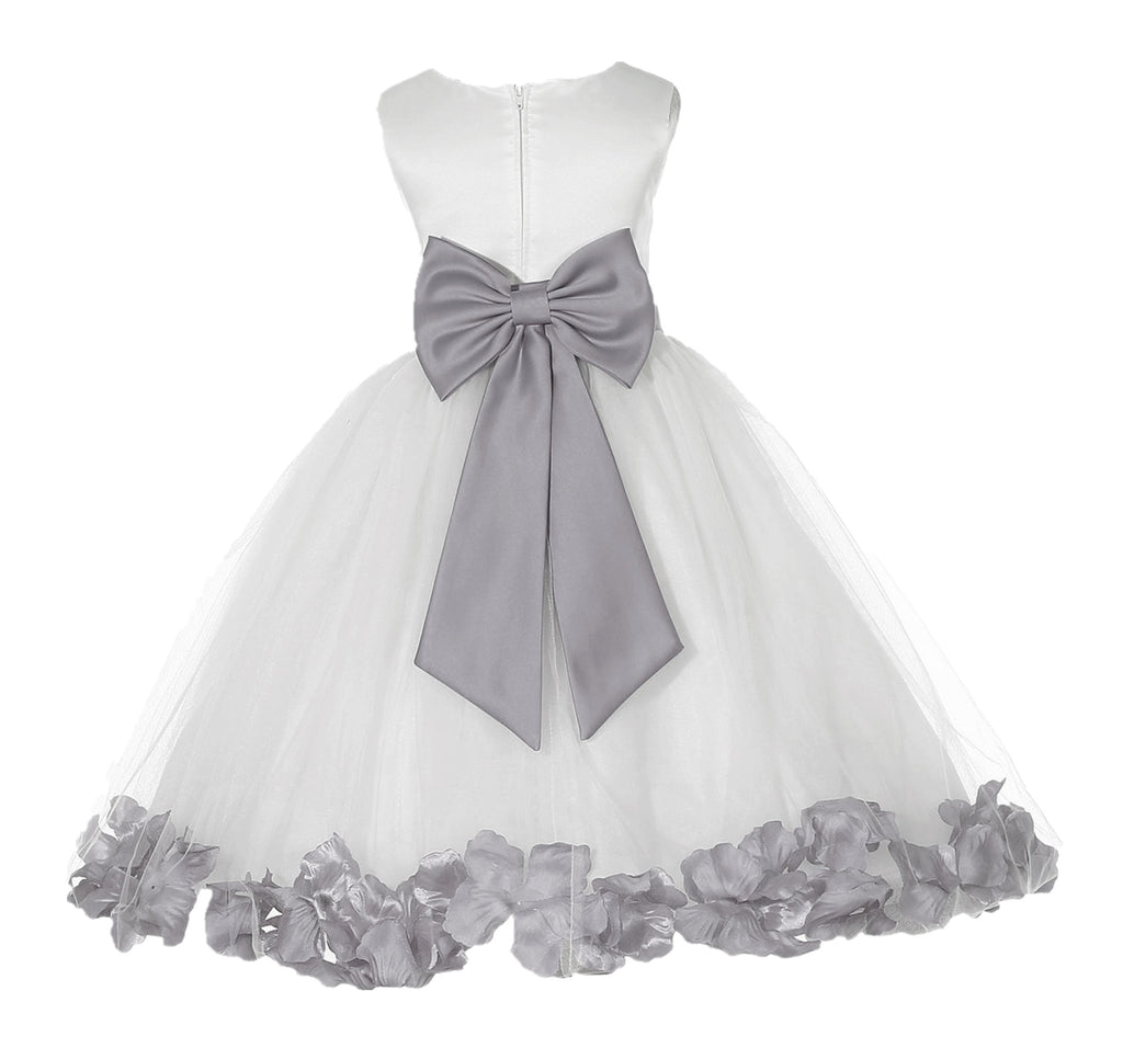 Ivory Elegant Wedding Pageant Special Events Petals Flower Girl Dress | Ekidsbridal Ivory Elegant Wedding Pageant Special Events Petals Flower Girl Dress | Ekidsbridal