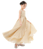 Ruffle Trim Chiffon Flower Girl Dress Pretty Princess Special Events Birthday Party Ballroom 324