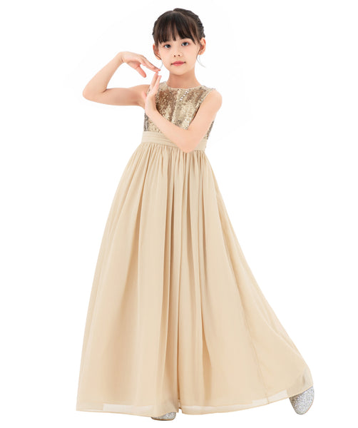 Heart Cutout Chiffon Flower Girl Dress for Formal Events Communion Baptism Father Daughter Dance SH1