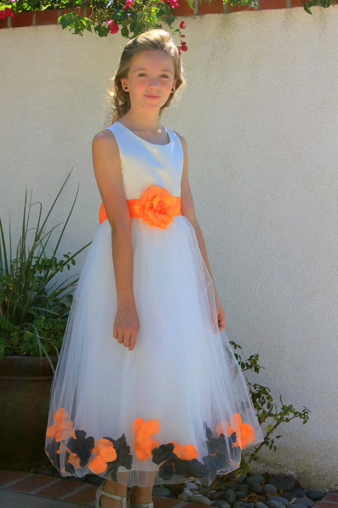 Ivory Elegant Colorful Mixed Rose Petals Bridesmaid Pageant Special Oc | Ekidsbridal Ivory Elegant Colorful Mixed Rose Petals Bridesmaid Pageant Special Oc | Ekidsbridal