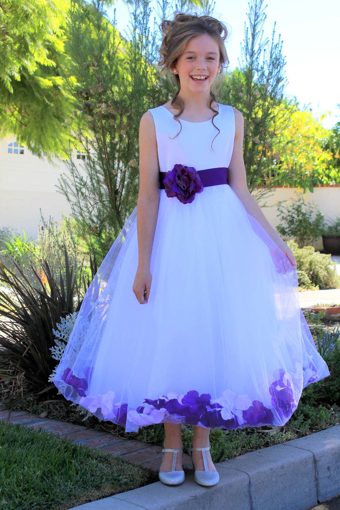 White Elegant Colorful Mixed Rose Petals Bridesmaid Pageant Special Occasion Flower Girl Dress 302T(1) Purple / Lime / Medium White Elegant Colorful Mixed Rose Petals Bridesmaid Pageant Special Occasion Flower Girl Dress 302T(1) Purple / Lime / Medium