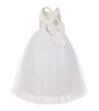 Crossed Straps A-Line Flower Girl Dress Junior Bridesmaid Dresses Formal Special Occasions 177(1)