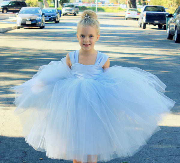 Sweetheart Neck Top Tutu Flower Girl Dress Special Occasion Pageant Gown Ballroom Dance Princess 201