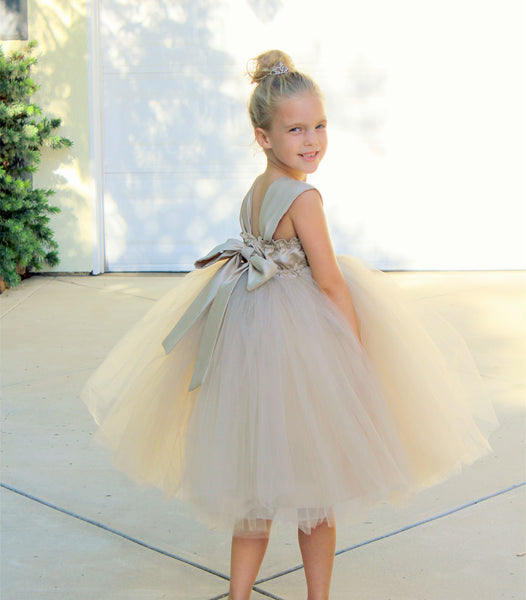 Sweetheart Neck Top Tutu Flower Girl Dress Special Occasion Pageant Gown Ballroom Dance Princess 201