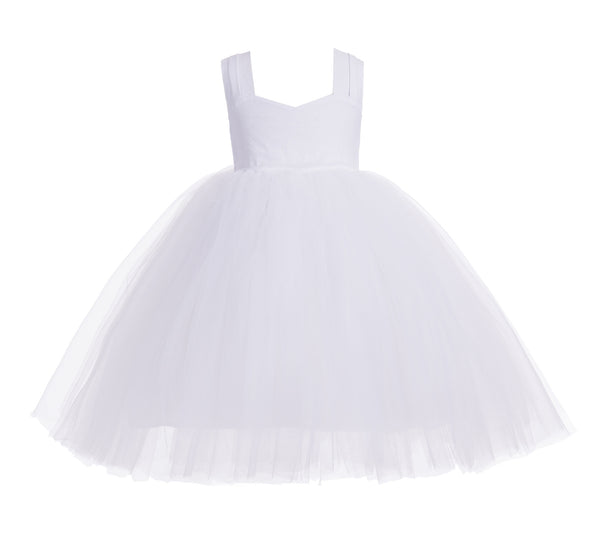 Sweetheart Neck Top Tutu Flower Girl Dress Special Occasion Pageant Gown Ballroom Dance Princess 201