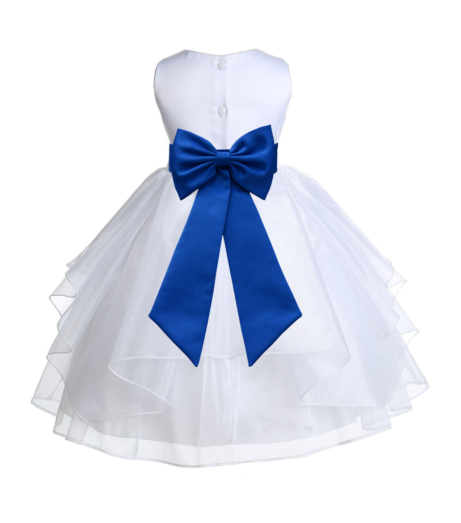 White Satin Shimmering Organza Flower Girl Dress Junior Formal Pageant Baptism Christening 4613T(1) Purple / 10 White Satin Shimmering Organza Flower Girl Dress Junior Formal Pageant Baptism Christening 4613T(1) Purple / 10
