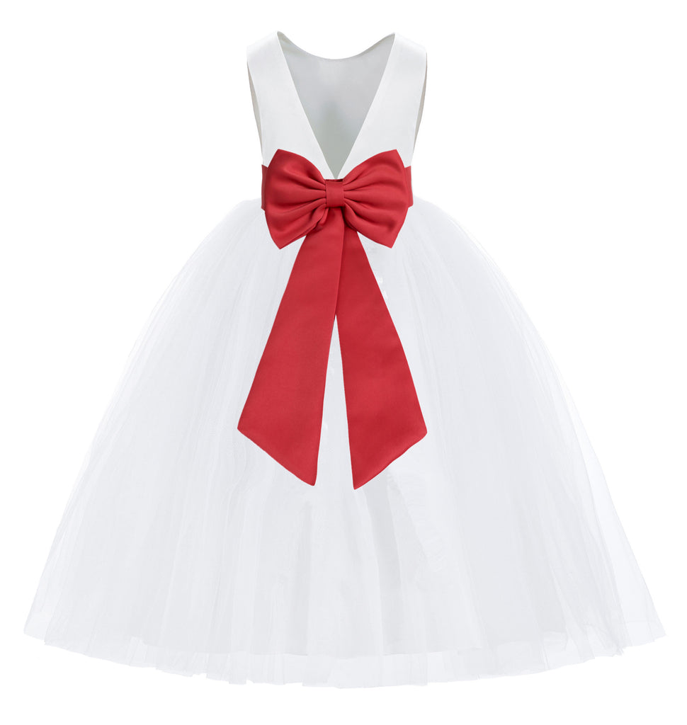white dress with red bow White Dress With Red Bow