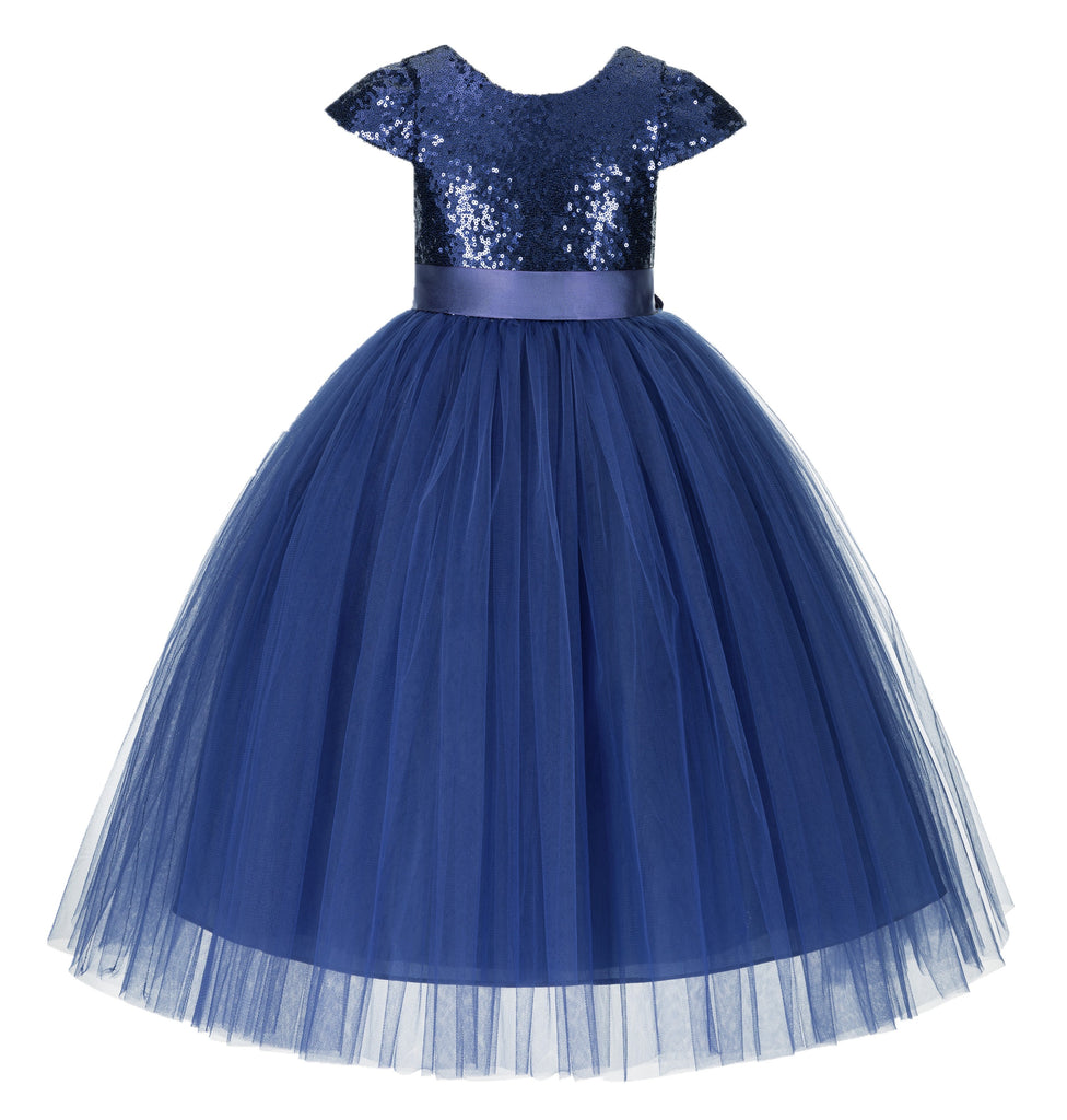 Cap Sleeves Sequin Formal Flower Girl Dress Father Daughter Dance Recital Gown Birthday Party 211(1) Cap Sleeves Sequin Formal Flower Girl Dress Father Daughter Dance Recital Gown Birthday Party 211(1)
