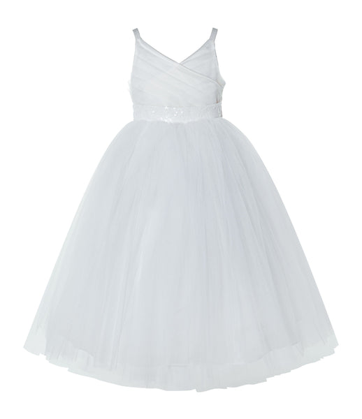218 V-Neck Tulle Sequin Collection