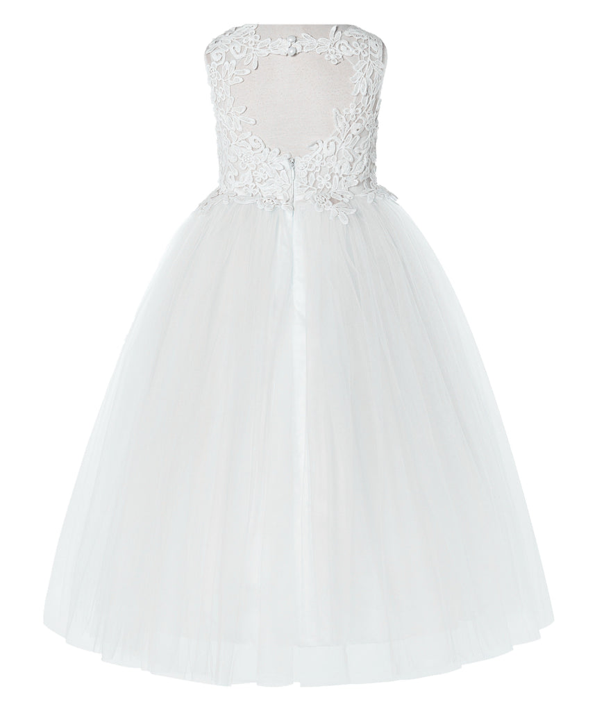 junior bridesmaid dresses white lace Boho Flower Girl Dress White Lace Flare Sleeve Sash A Line V Neck Ankle Length Junior Bridesmaid Dress